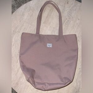 Herschel Supply Co Mica Tote Bag Carry On Ash Rose Pink Canvas Flat Handle